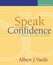 Cover of: Speak with Confidence by Albert J. Vasile