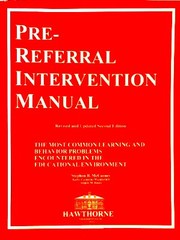 The pre-referral intervention manual by Stephen B. McCarney