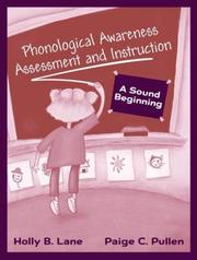 Phonological awareness assessment and instruction : a sound beginning