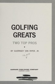 Cover of: Golfing greats: two top pros.