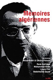 Cover of: Mémoires algériennes