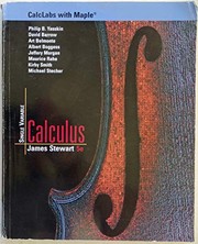 Cover of: CalcLabs with Maple for Stewart's Single Variable Calculus