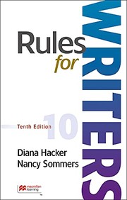 Cover of: Rules for Writers