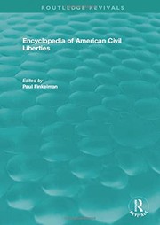 Cover of: Encyclopedia of American Civil Liberties: Volumes A-Z