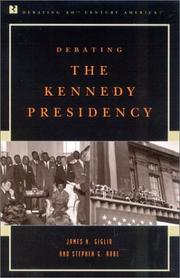 Cover of: Debating the Kennedy presidency