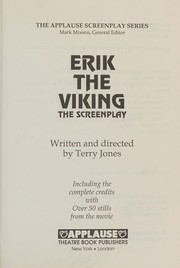Cover of: Erik the Viking: the book of the film of the book