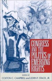 Cover of: Congress and the politics of emerging rights