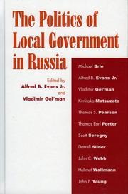 The politics of local government in Russia