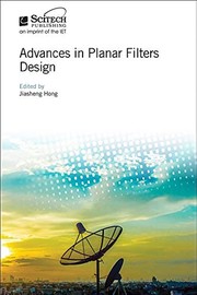 Cover of: Advances in Planar Filters Design by Jiasheng Hong