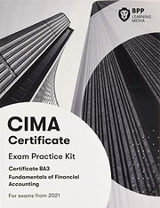 Cover of: CIMA BA3 Fundamentals of Financial Accounting: Exam Practice Kit