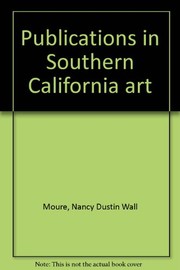Cover of: Publications in Southern California art.