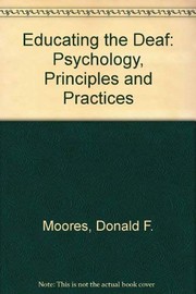 Cover of: Educating the Deaf by Donald F. Moores