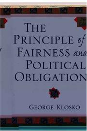 The principle of fairness and political obligation