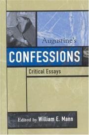Cover of: Augustine's Confessions: critical essays