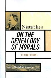 Nietzsche's On the genealogy of morals : critical essays