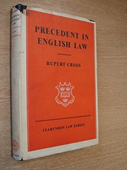 Cover of: Precedent in law