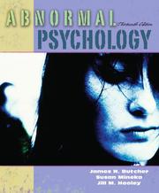Cover of: Abnormal Psychology (13th Edition) (MyPsychLab Series)