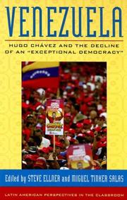 Cover of: Venezuela: Hugo Chavez and the Decline of an Exceptional Democracy (Latin American Perspectives in the Classroom)