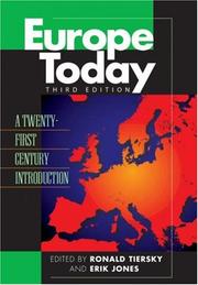 Cover of: Europe Today: A Twenty-first Century Introduction, Third Edition (Europe Today)