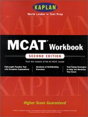 Cover of: MCAT workbook