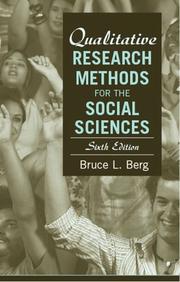 Qualitative research methods for the social sciences