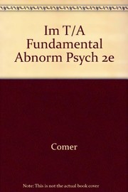Cover of: Fundamentals of Abnormal Psychology