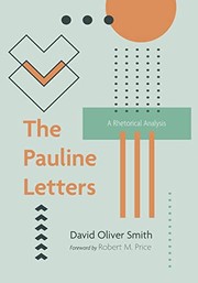 Cover of: Pauline Letters: A Rhetorical Analysis