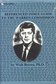 Cover of: Referenced Index Guide to the Warren Commission