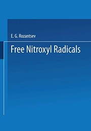 Cover of: Free nitroxyl radicals