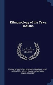 Cover of: Ethnozoology of the Tewa Indians