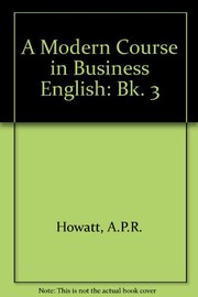 Cover of: A Modern Course in Business English