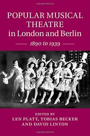 Cover of: Popular Musical Theatre in London and Berlin: 1890 To 1939