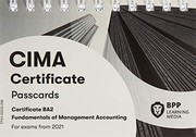 Cover of: CIMA BA2 Fundamentals of Management Accounting: Passcards