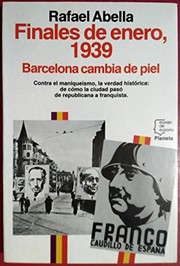 Cover of: Finales de enero, 1939: Barcelona cambia de piel