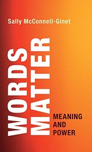 Cover of: Words Matter by Sally McConnell-Ginet