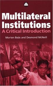 Multilateral institutions : a critical introduction
