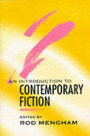 Cover of: An Introduction to Contemporary Fiction: International Writing in English Since 1970