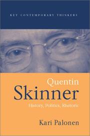 Cover of: Quentin Skinner: History, Politics, Rhetoric (Key Contemporary Thinkers)