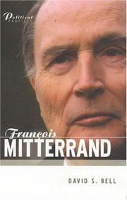 Cover of: Francois Mitterrand: A Political Biography (Political Profiles)