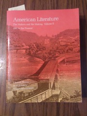 Cover of: American Literature: The Makers and the Making Volume II