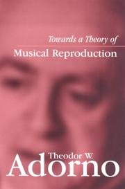 Towards a theory of musical reproduction : notes, a draft, and two schemata