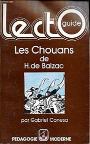 Cover of: "Les Chouans" d'Honoré de Balzac