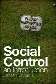 Cover of: Social Control by James J. Chriss