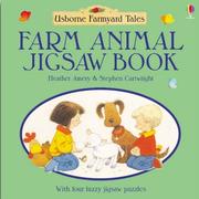 Farm animal jigsaw book