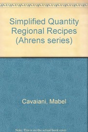 Cover of: Simplified quantity regional recipes