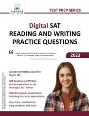 Cover of: Digital SAT Reading and Writing Practice Questions by Vibrant Publishers