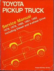Cover of: Toyota Pickup Manual, 1980-1982