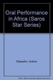 Cover of: The Oral performance in Africa