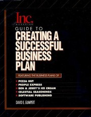 Cover of: Guide to Creating a Successful Business Plan by David E. Gumpert