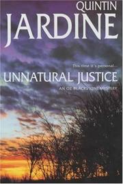 Cover of: Unnatural Justice: An Oz Blackstone Mystery (Oz Blackstone Mysteries)